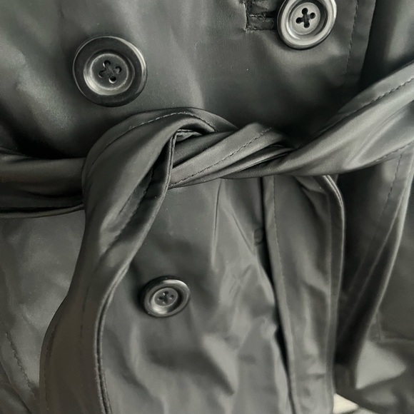 ACTUELLE Prêt à Porter Black Trench Coat - Picture 5 of 10